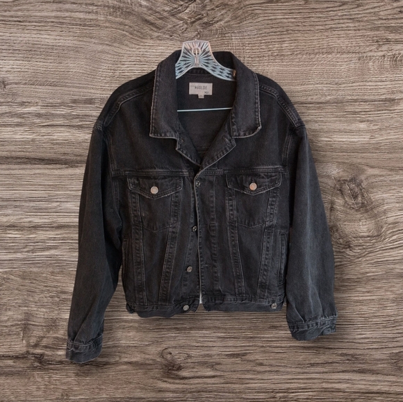 Agolde Charli Women's Black Denim Jacket - Picture 4 of 7